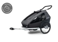 CROOZER Kid Keeke 2 Mountain Grey - Fahrradanhänger