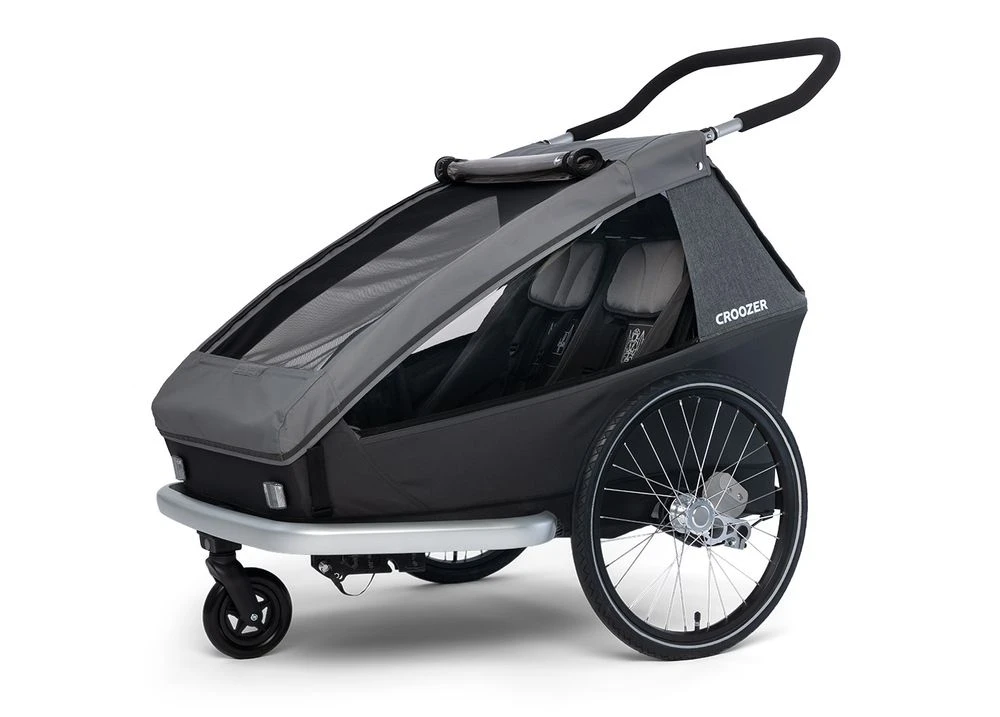 CROOZER Kid Keeke 2 Mountain Grey - Fahrradanhänger – Bild 2